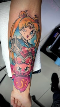 Watercolor tattoo Alex konti